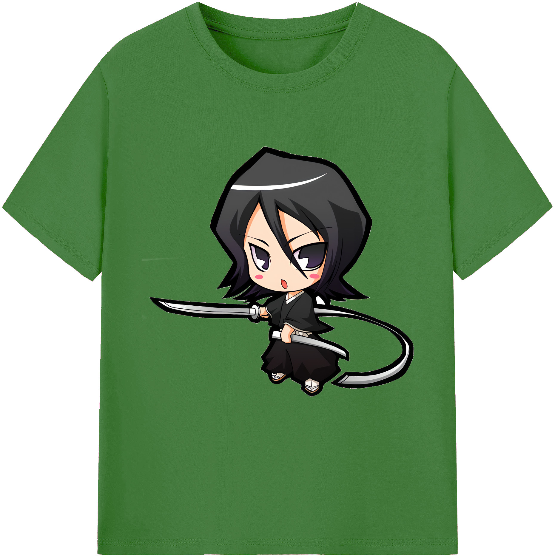 （画像用） ブリーチ 朽木ルキア BLEACH Kuchiki Rukia レディースカジュアルプリントTシャツ（綿100％）